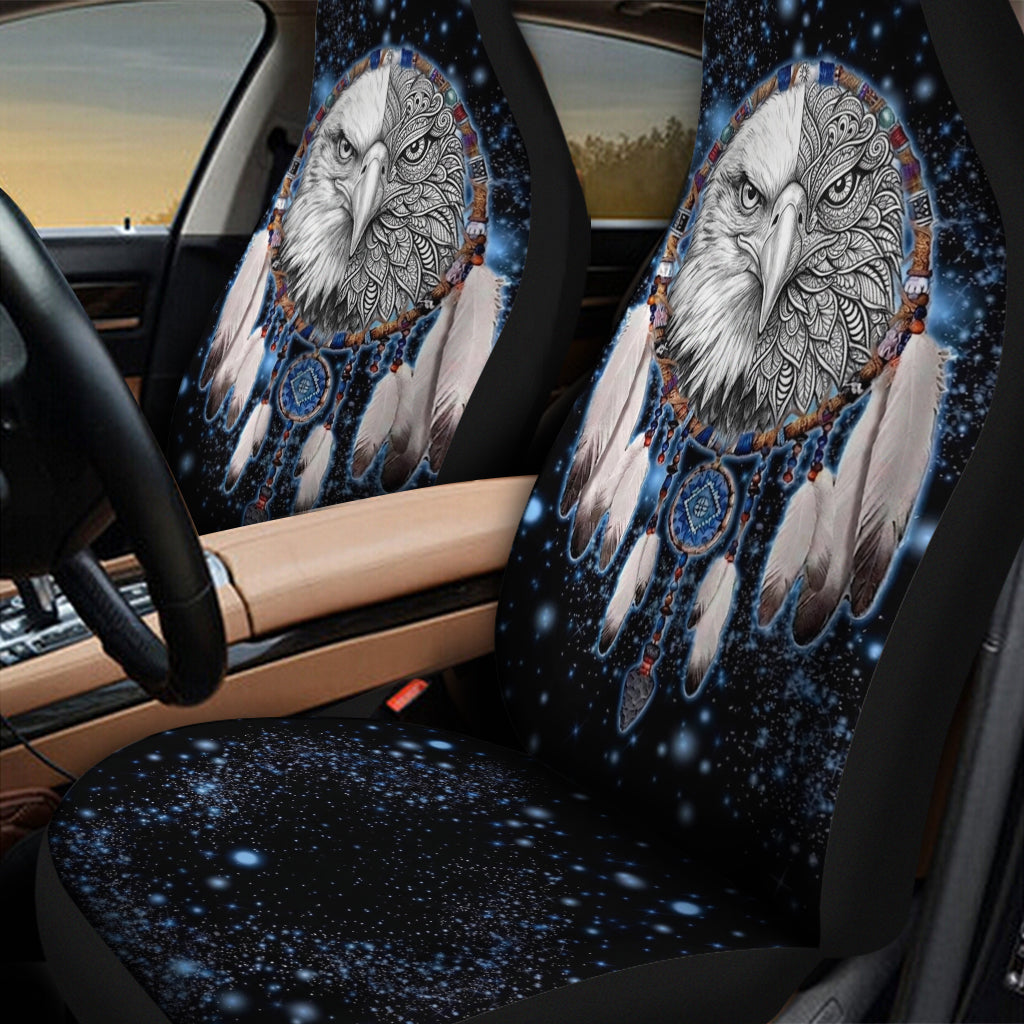 GB-NAT00010-02v4 Eagle Dreamcatcher Native Car Seat Cover