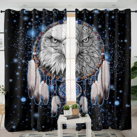 GB-NAT00010-02v4 Eagle Native American Living Room Curtain