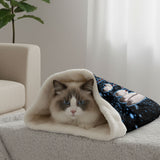 GB-NAT00010 Wolf Dreamcatcher Native American Double-Layer Pet Sleeping Bag