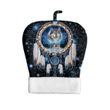 GB-NAT00010 Wolf Dreamcatcher Native American Double-Layer Pet Sleeping Bag