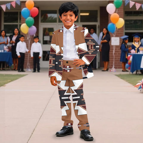 GB-NAT00012-02 Pattern Native American Boy's Suit