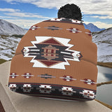 GB-NAT00012 Native American Knitted Hat With Pom-Pom