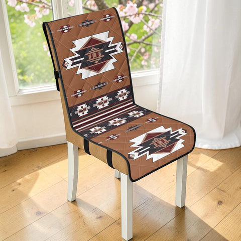 GB-NAT00012 Native American Quilted Dining Chair Slip Cover
