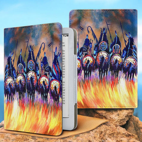 GB-NAT00013 Chiefs Native American Kindle PU Leather Case
