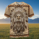 GB-NAT00014v4 Eagle Native American 3D T-shirt