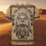 GB-NAT00014v4 Eagle Native American 3D T-shirt