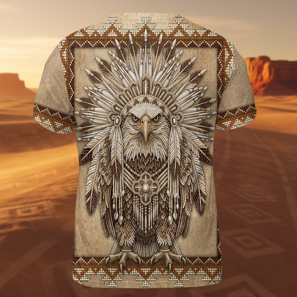 GB-NAT00014v4 Eagle Native American 3D T-shirt – Powwow Store