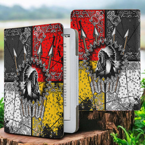 GB-NAT00015 Chief Arrow Native American Kindle PU Leather Case