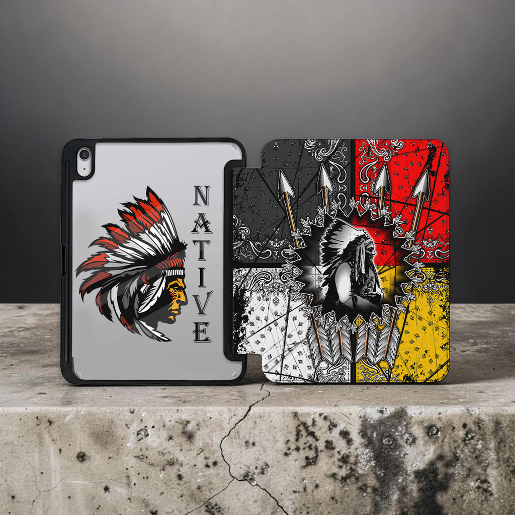GB-NAT00015 Chief Native American Y-fold Tablet Cases
