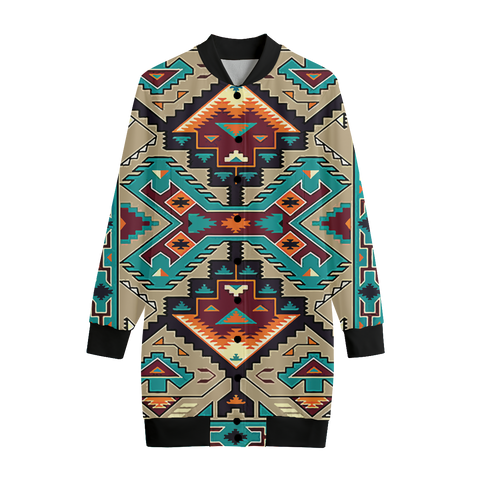 GB-NAT00016 Culture Design Native American Women's Long Jerseys