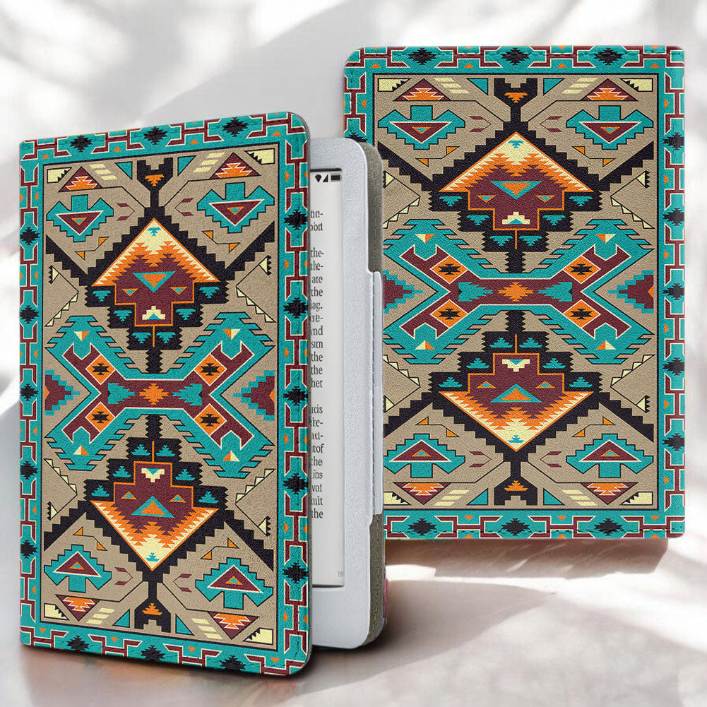 GB-NAT00016 Native American Kindle PU Leather Case