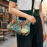 GB-NAT00016 Native American PU Leather Chain Shoulder Bag