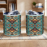 GB-NAT00016 Native American Quilted Laundry Basket