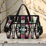 GB-NAT00017 Floral Arrow Native American Quilted Computer Bag