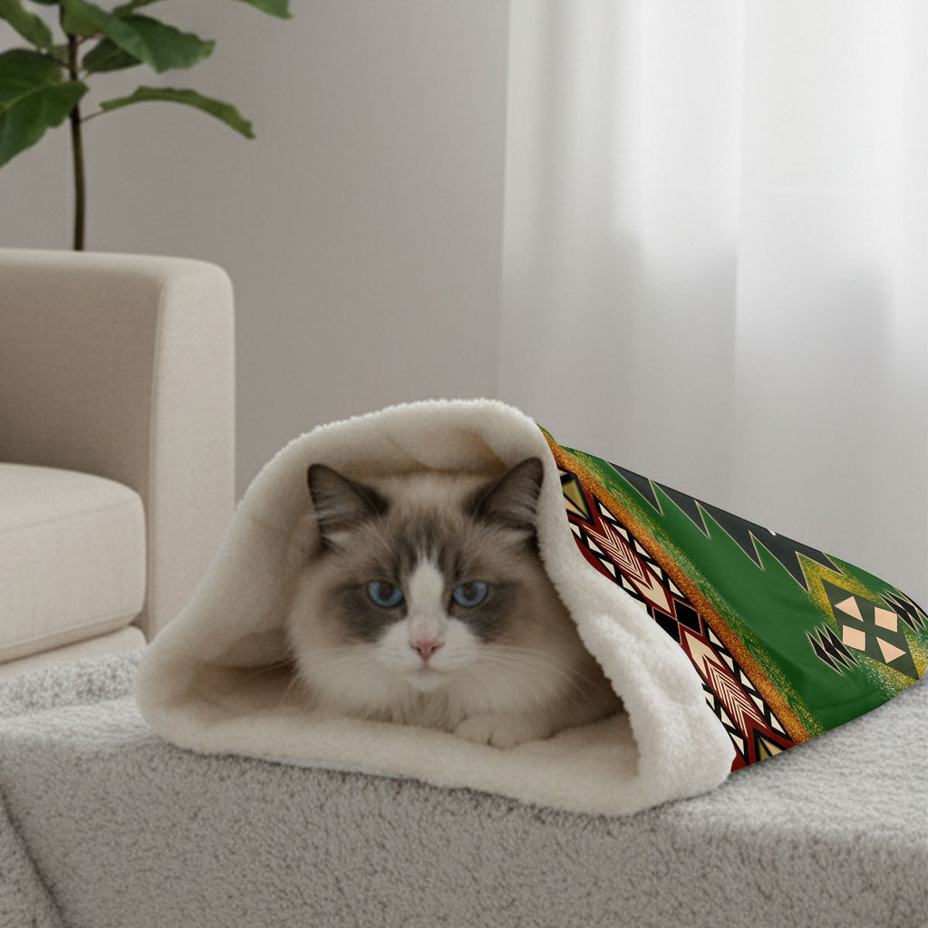GB-NAT0001 Native American Double-Layer Pet Sleeping Bag