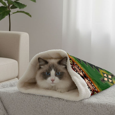 GB-NAT0001 Native American Double-Layer Pet Sleeping Bag