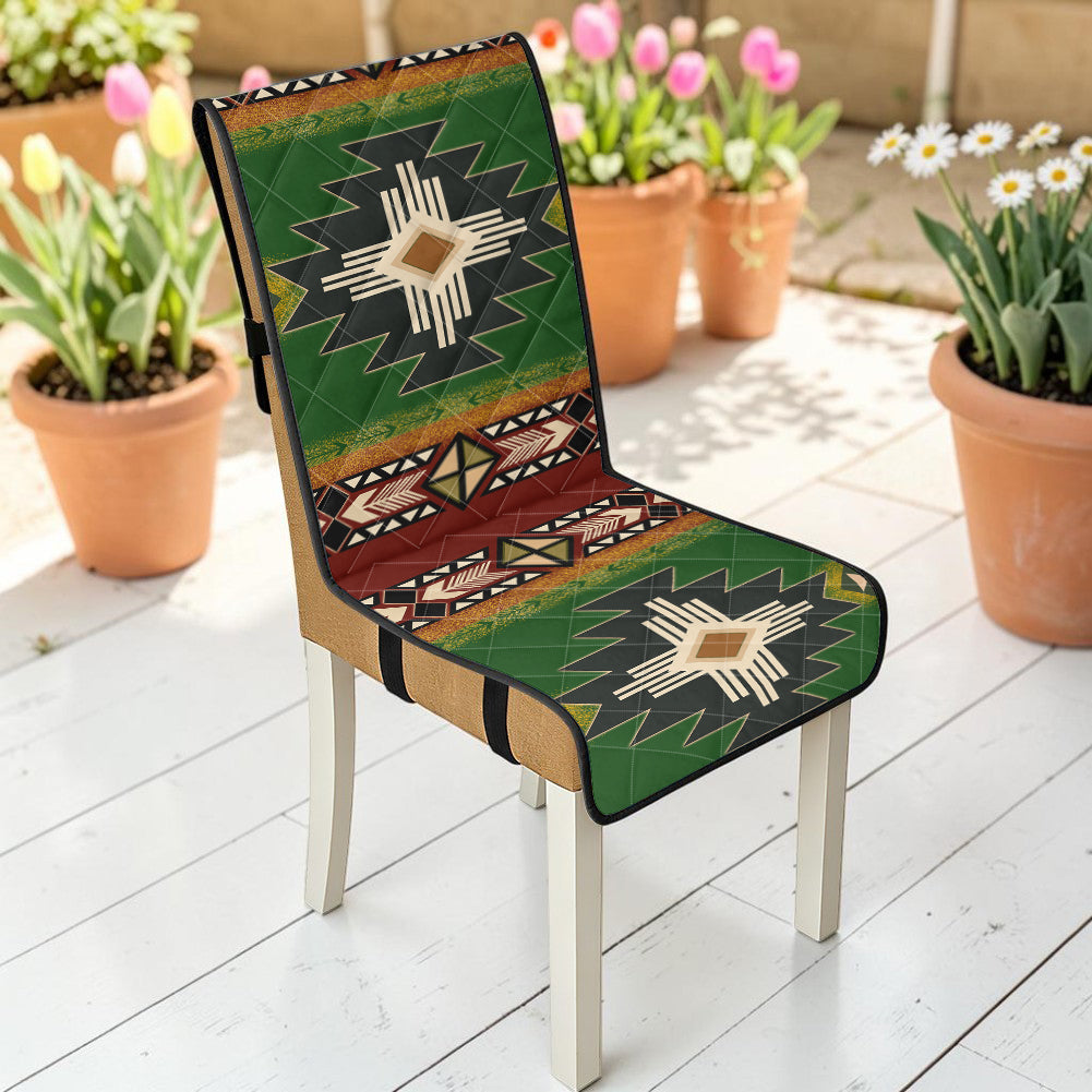 GB-NAT0001 Native American Quilted Dining Chair Slip Cover