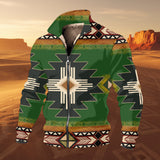 GB-NAT0001 Native American Thick Knit Fleece Jacket