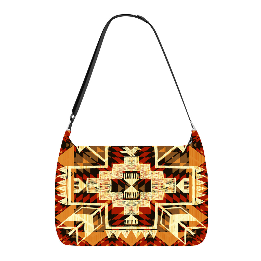 GB-NAT00022 Tribal Yellow Arrow  Native American Messenger Bag