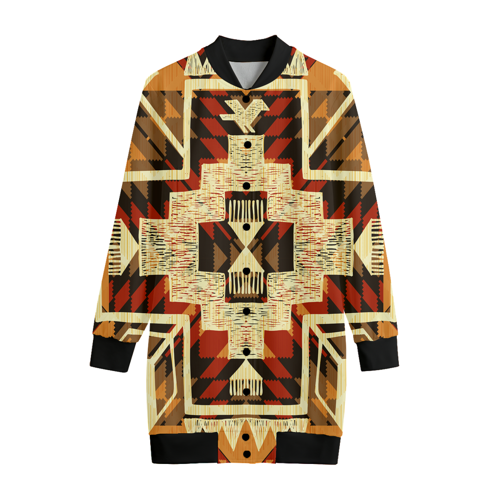 GB-NAT00022 Tribal Yellow Arrow Native American Women's Long Jerseys