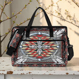 GB-NAT00023-02 Feather Native American Quilted Computer Bag