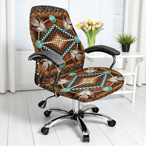 GB-NAT00023-04 Native American All-in-one Office Chair Cover