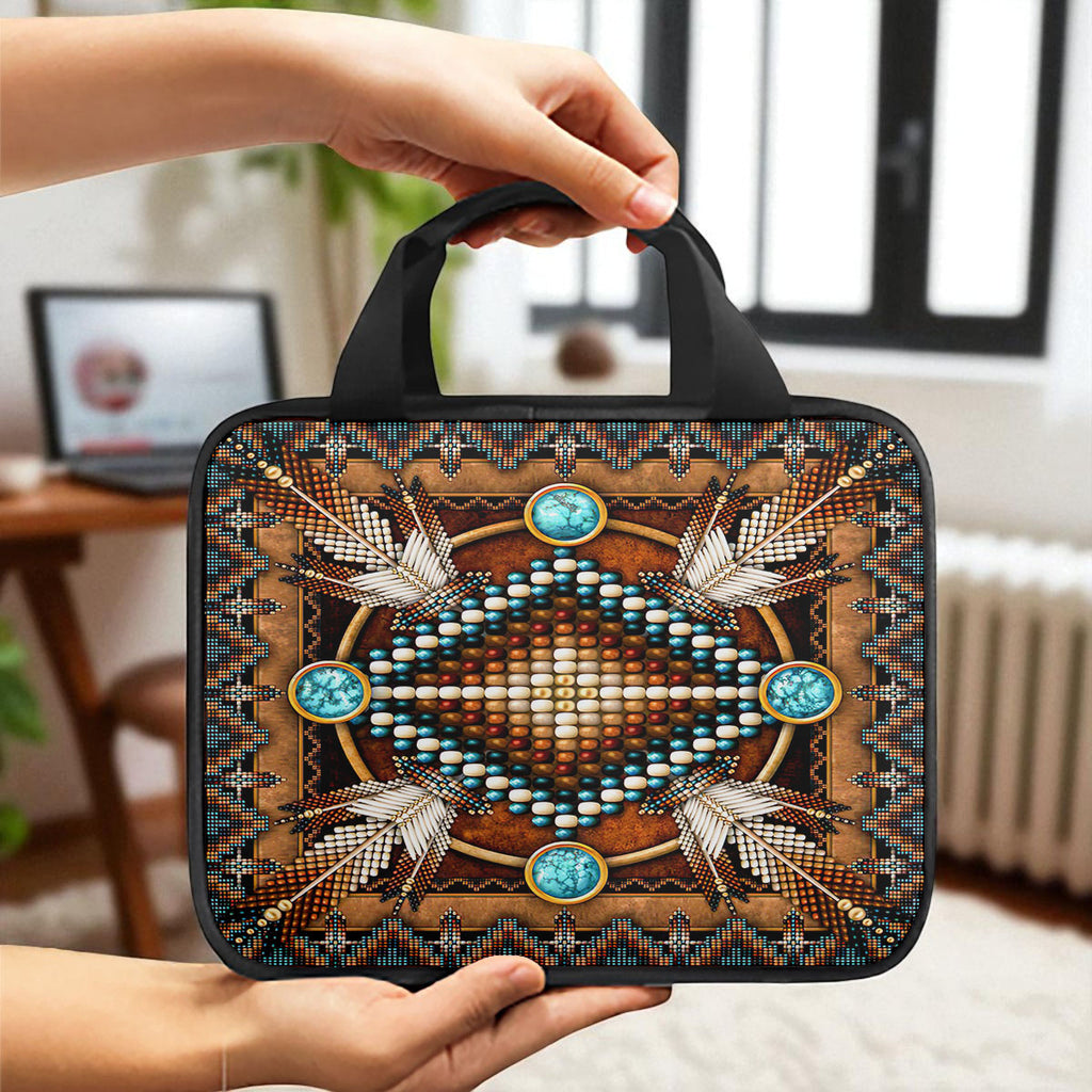 GB-NAT00023-04 Native American Canvas Storage Bag Single Printing