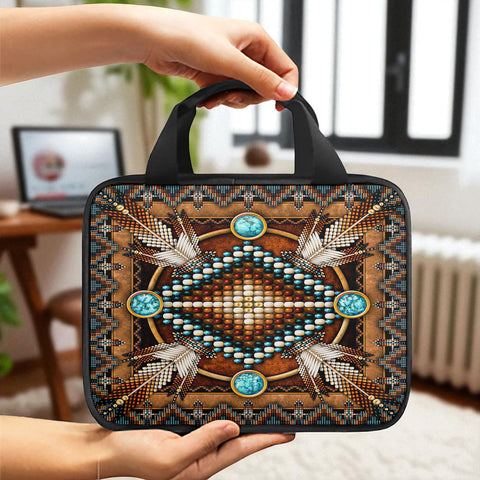 GB-NAT00023-04 Native American Canvas Storage Bag Single Printing
