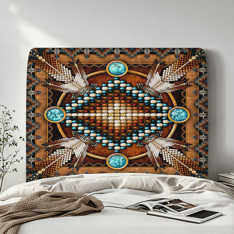 GB-NAT00023-04 Native American Elastic Headboard Cover