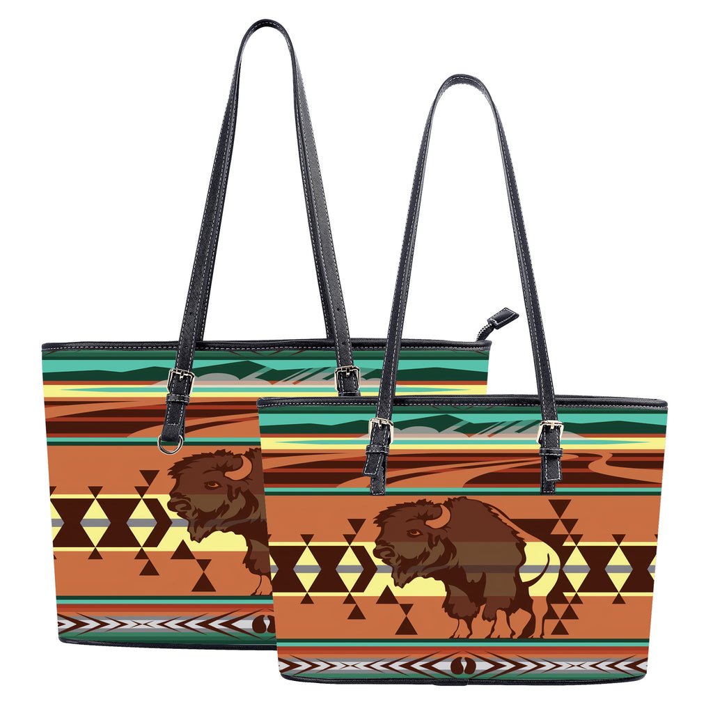 GB-NAT00024 Bison Native American Leather Handbag