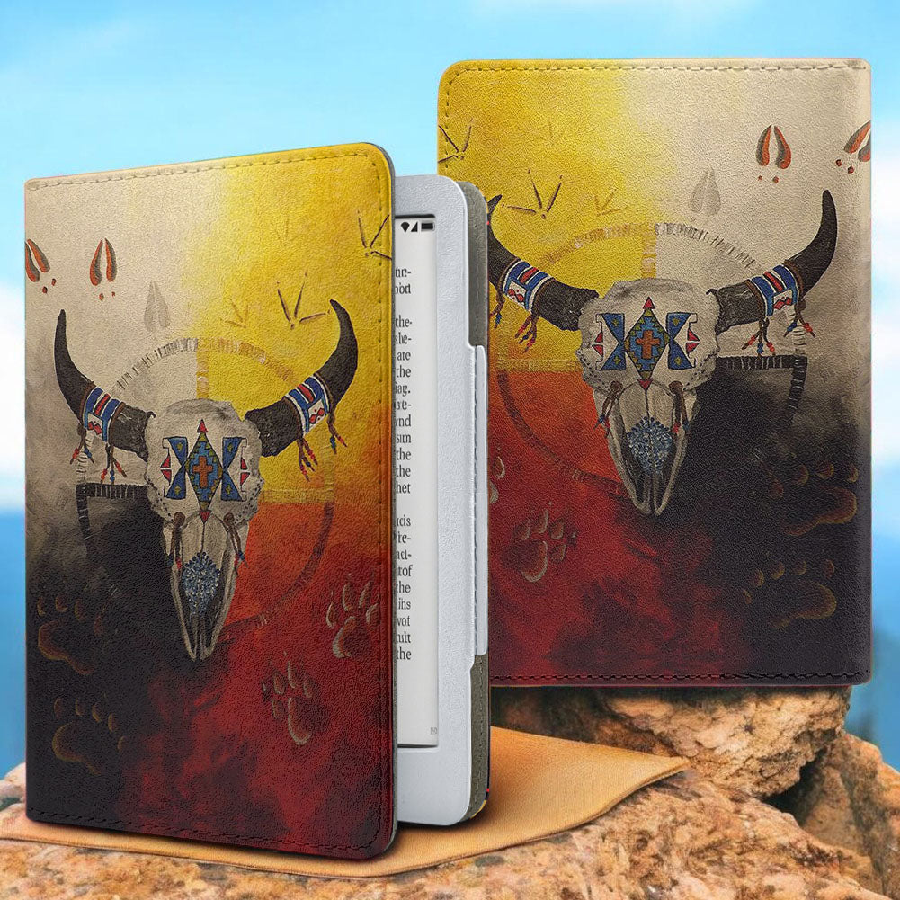 GB-NAT00025 Bison Native American Kindle PU Leather Case