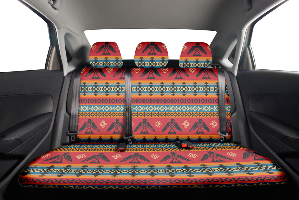 GB-NAT00029 Pattern Native American  Car Back Seat Cover Set