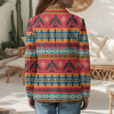 GB-NAT00029 Thunderbird Pattern Native American Girls Suits