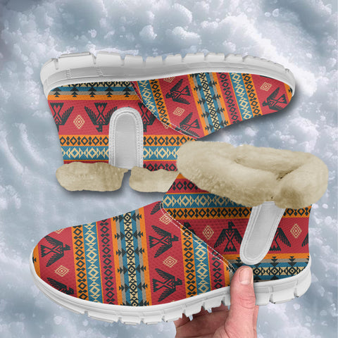 GB-NAT00029 Thunderbirds Native  Tribes Pattern Snow Boots