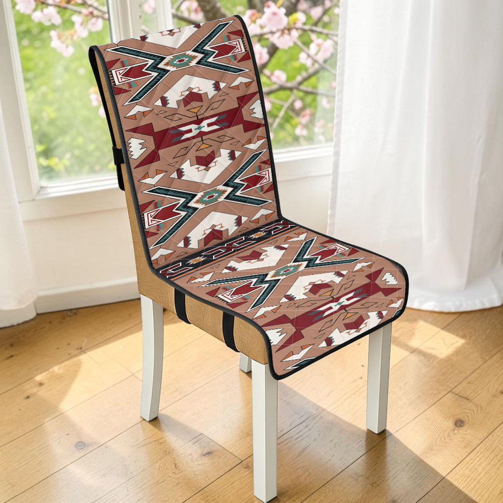 GB-NAT0002 Native American Quilted Dining Chair Slip Cover