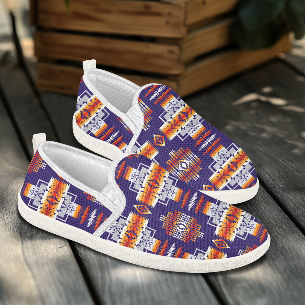 GB-NAT0004-01 Pattern Pattern Native American Flat Mesh Shoes