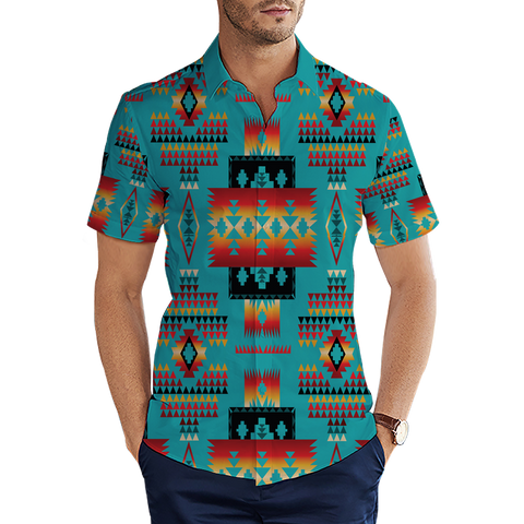 GB-NAT00046-01  Native American 3D Men's Shirt