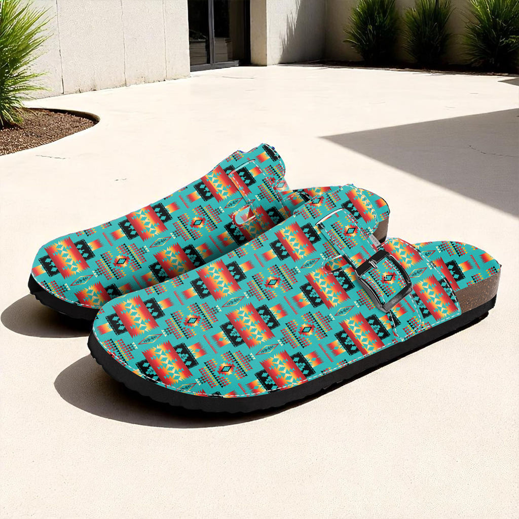 GB-NAT00046-01 Native American Classic Clog Sandals