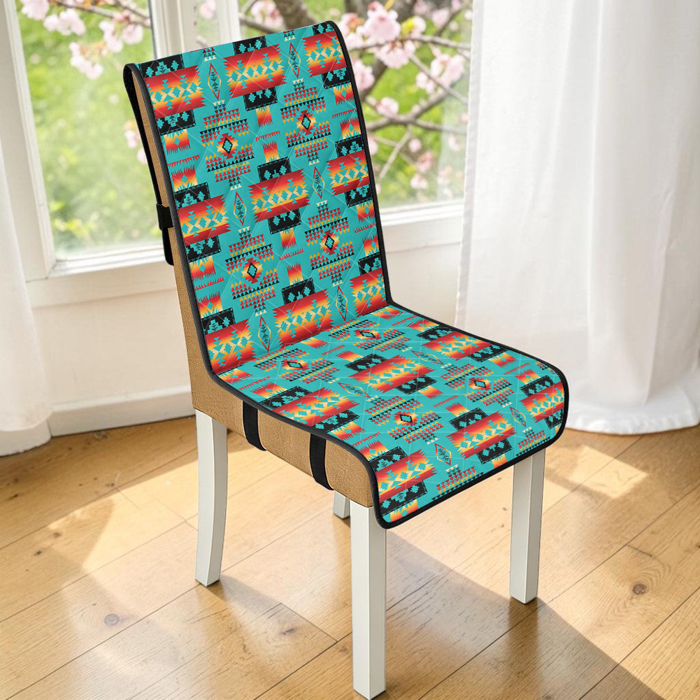 GB-NAT00046-01 Native American Quilted Dining Chair Slip Cover