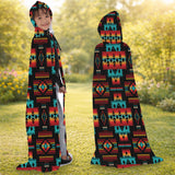 GB-NAT00046-02 Native American AOP Unisex Hooded Cloak for Kids and Adults