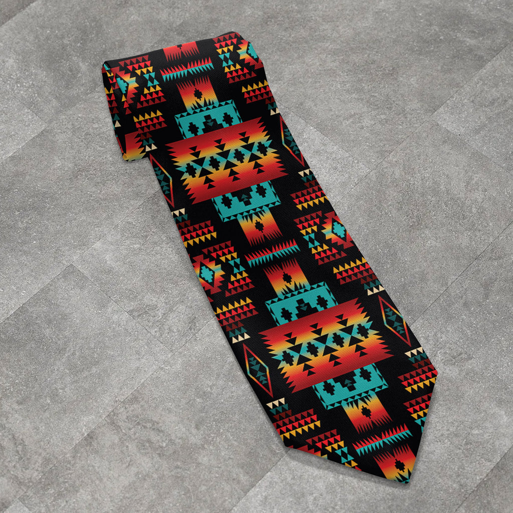 GB-NAT00046-02 Native American All-over Print Necktie