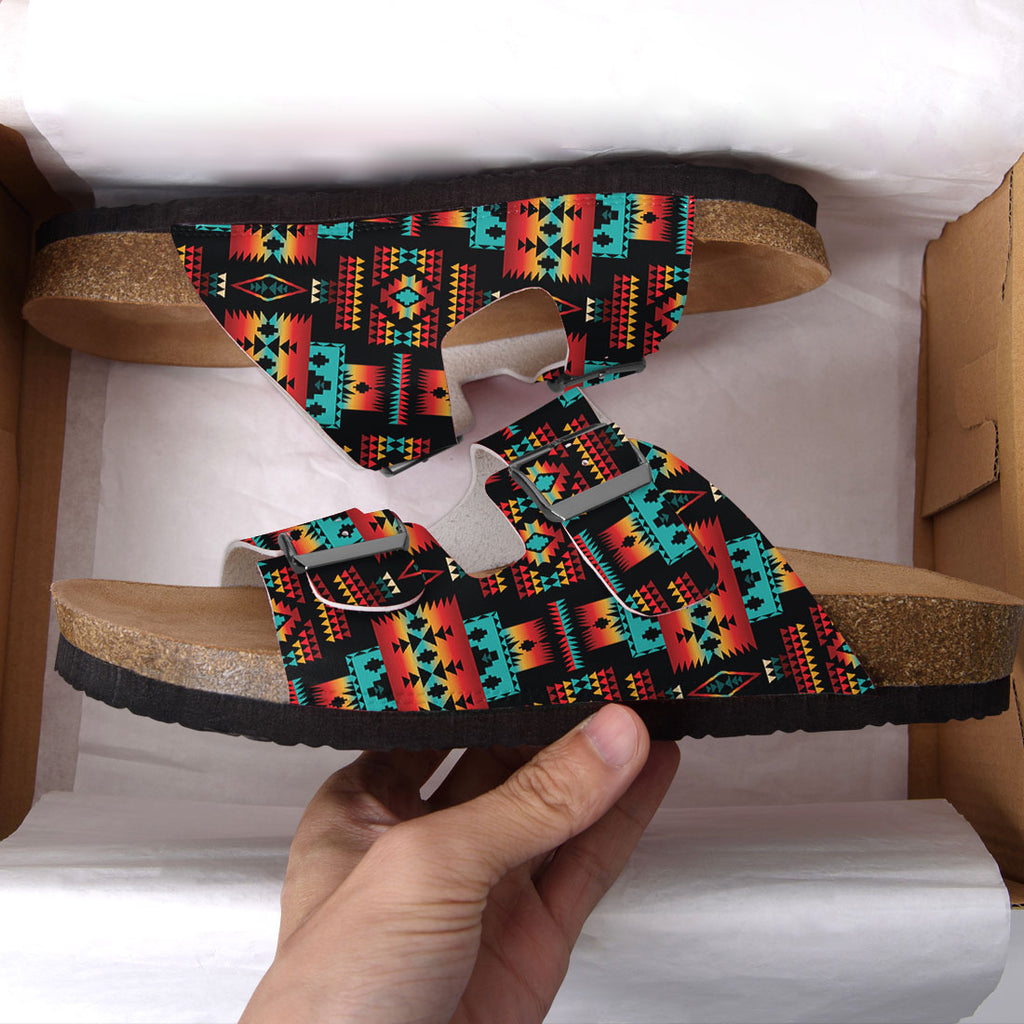 GB-NAT00046-02 Native American Classic Double-Strap Sandals
