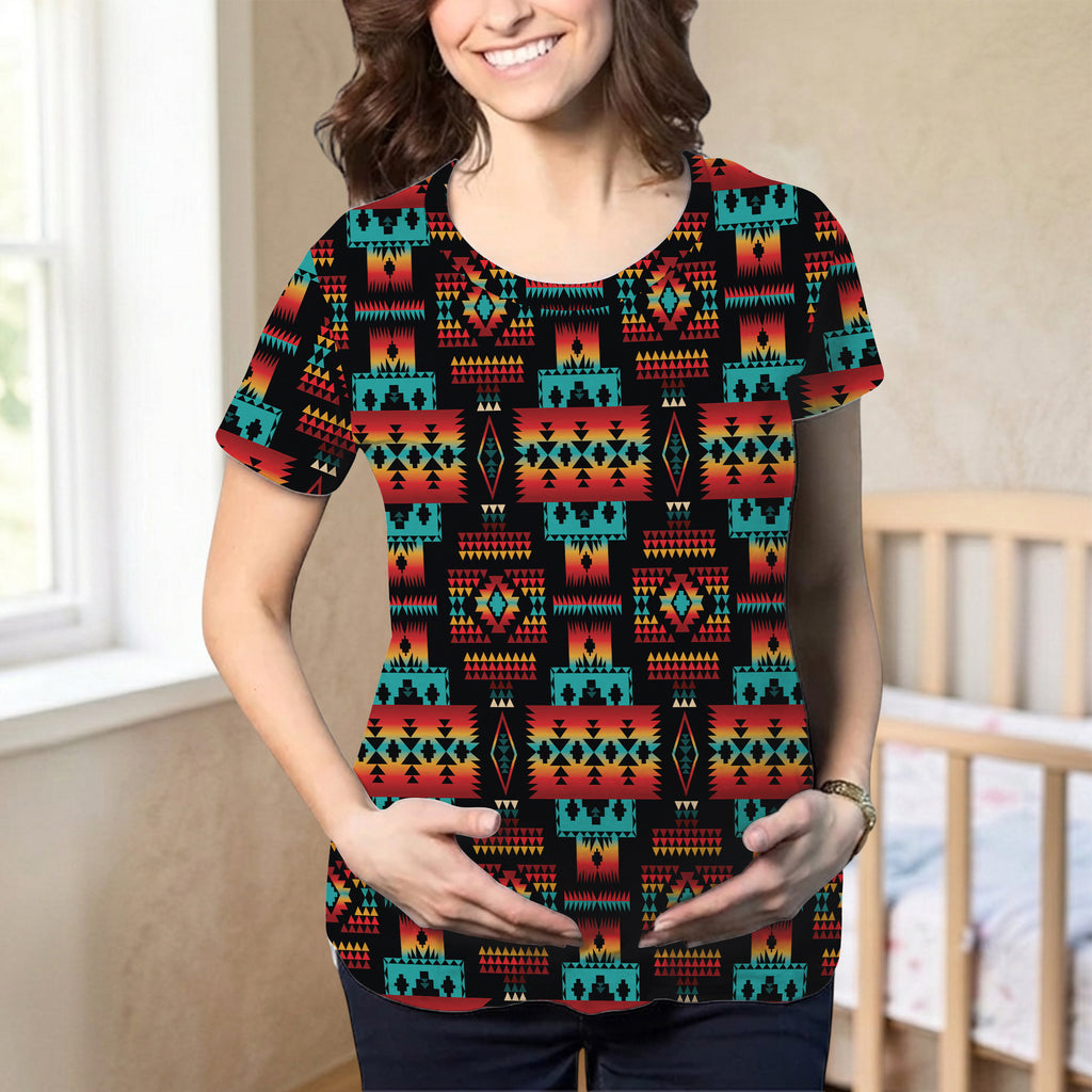 GB-NAT00046-02 Native American Maternity T-shirt