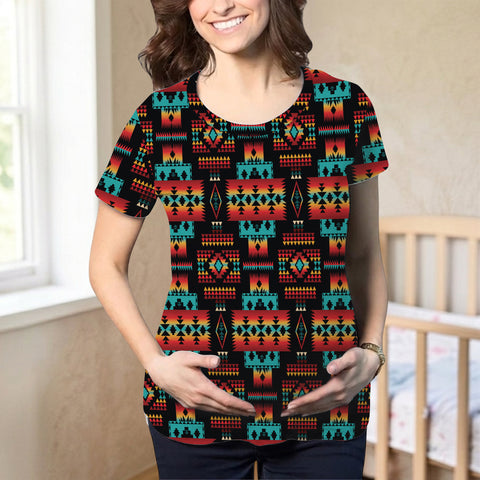GB-NAT00046-02 Native American Maternity T-shirt
