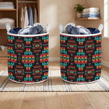 GB-NAT00046-02 Native American Quilted Laundry Basket