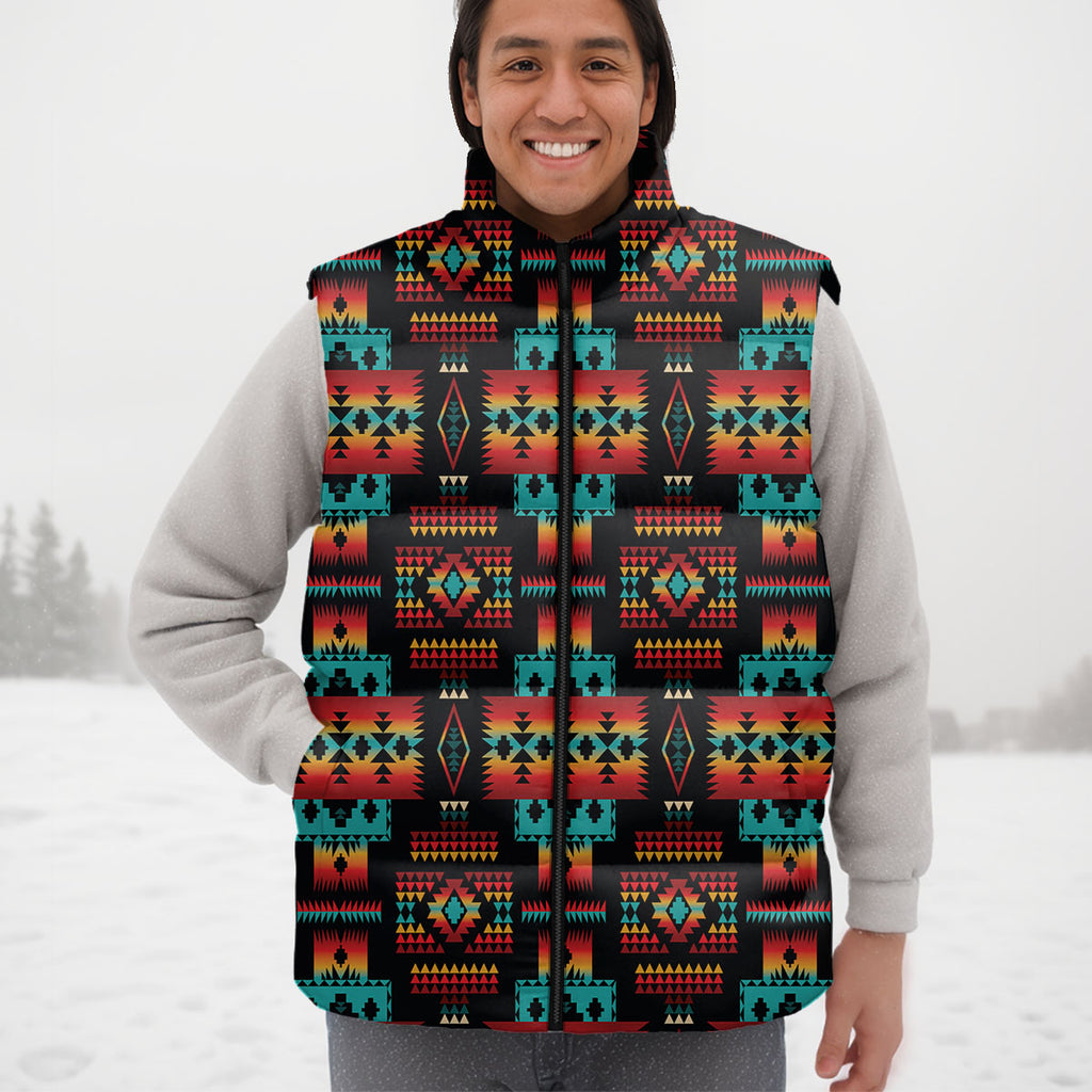 GB-NAT00046-02 Native American Unisex Down Puffer Vest