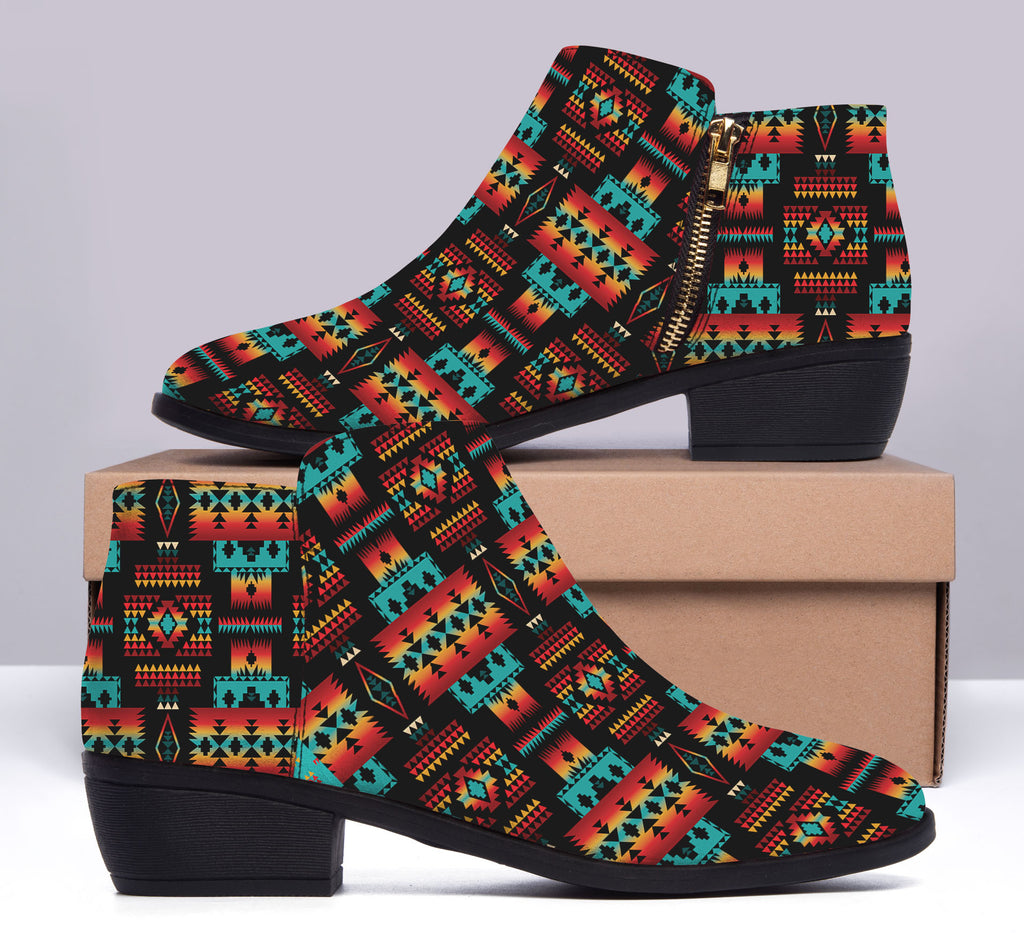 GB-NAT00046-02 Native American Women Fashion Boots
