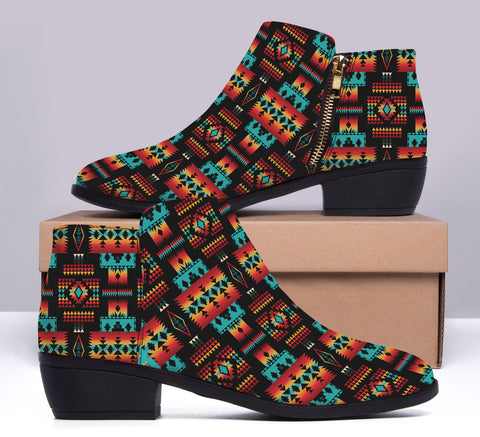 GB-NAT00046-02 Native American Women Fashion Boots