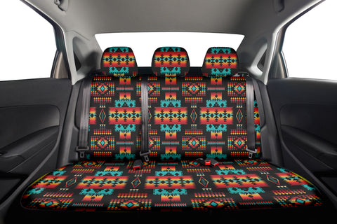 GB-NAT00046-02  Pattern Native American  Car Back Seat Cover Set