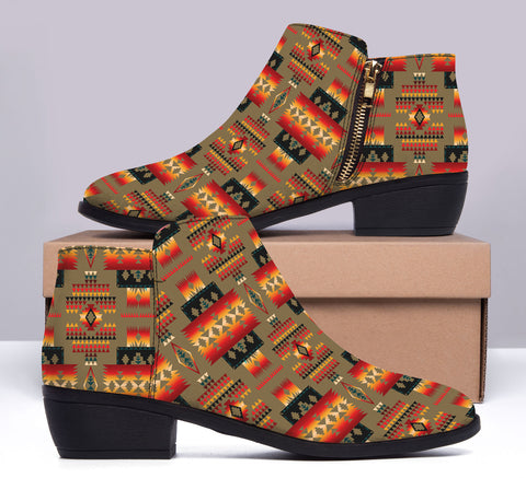 GB-NAT00046-04 Native American Women Fashion Boots